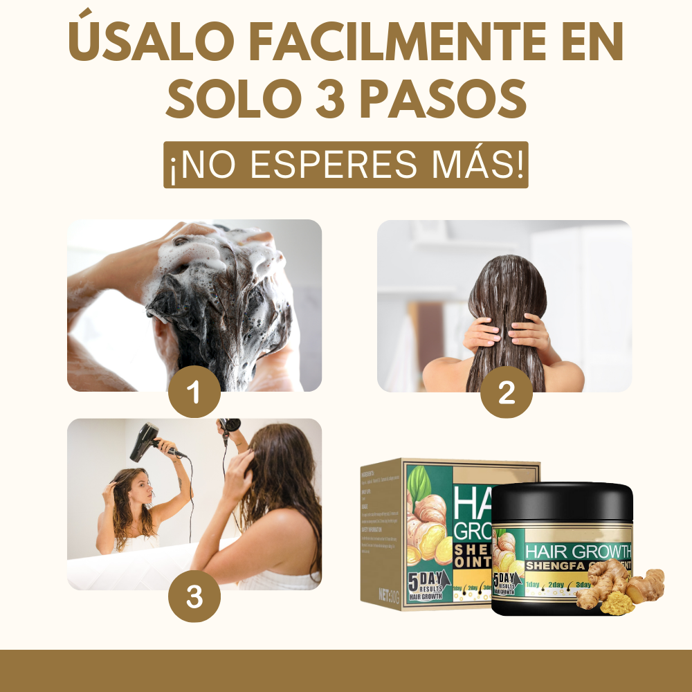 CREMA DE JENGIBRE™️ - Di adiós a la caída del pelo en pocos días