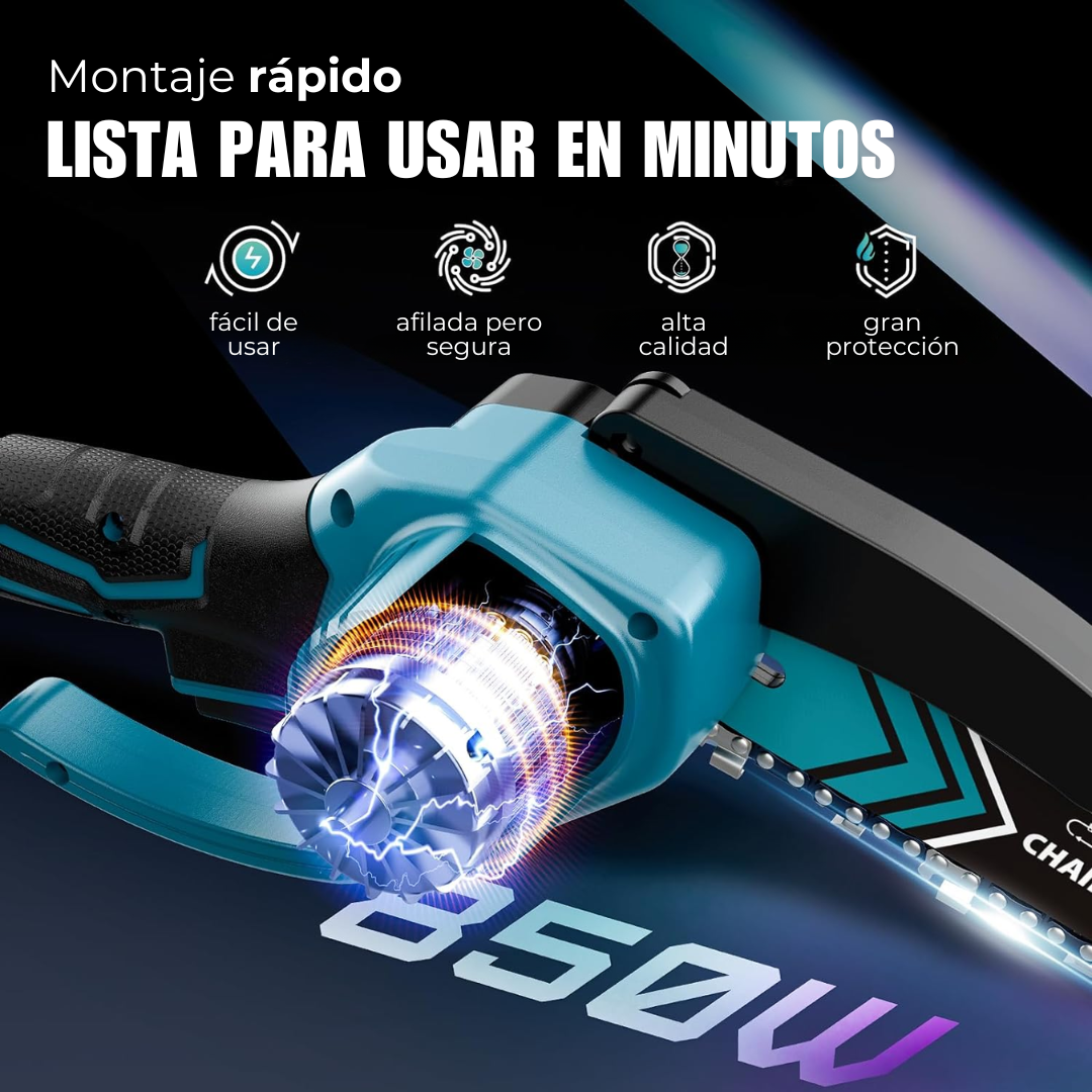MOTOSIERRA CHAINSAW PORTÁTIL DOBLE BATERIA