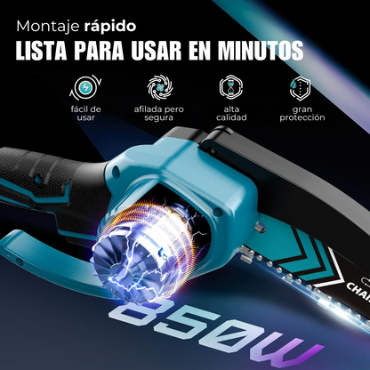 MOTOSIERRA CHAINSAW PORTÁTIL DOBLE BATERIA