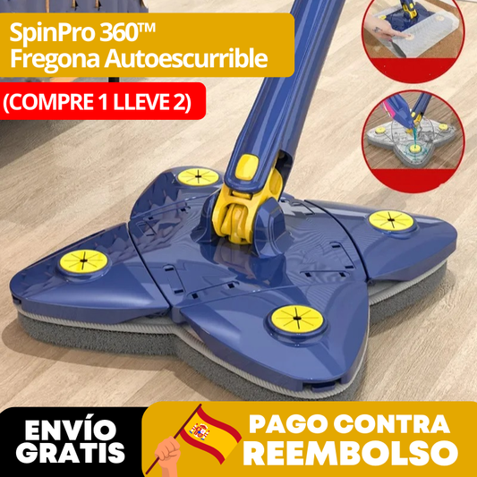 (COMPRE 1 LLEVE 2) SpinPro 360™ - Fregona Autoescurrible