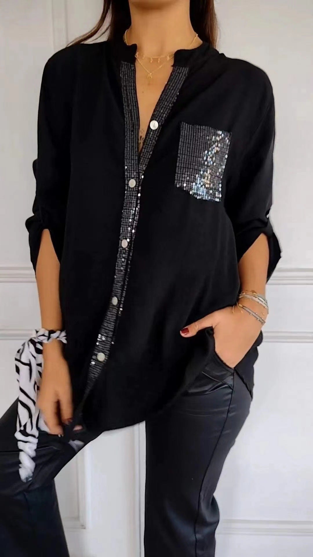 Camisa con lentejuelas MOISSON™